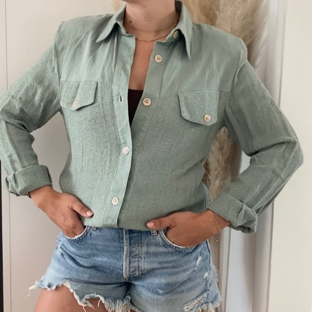 Vintage Linen Buttondown